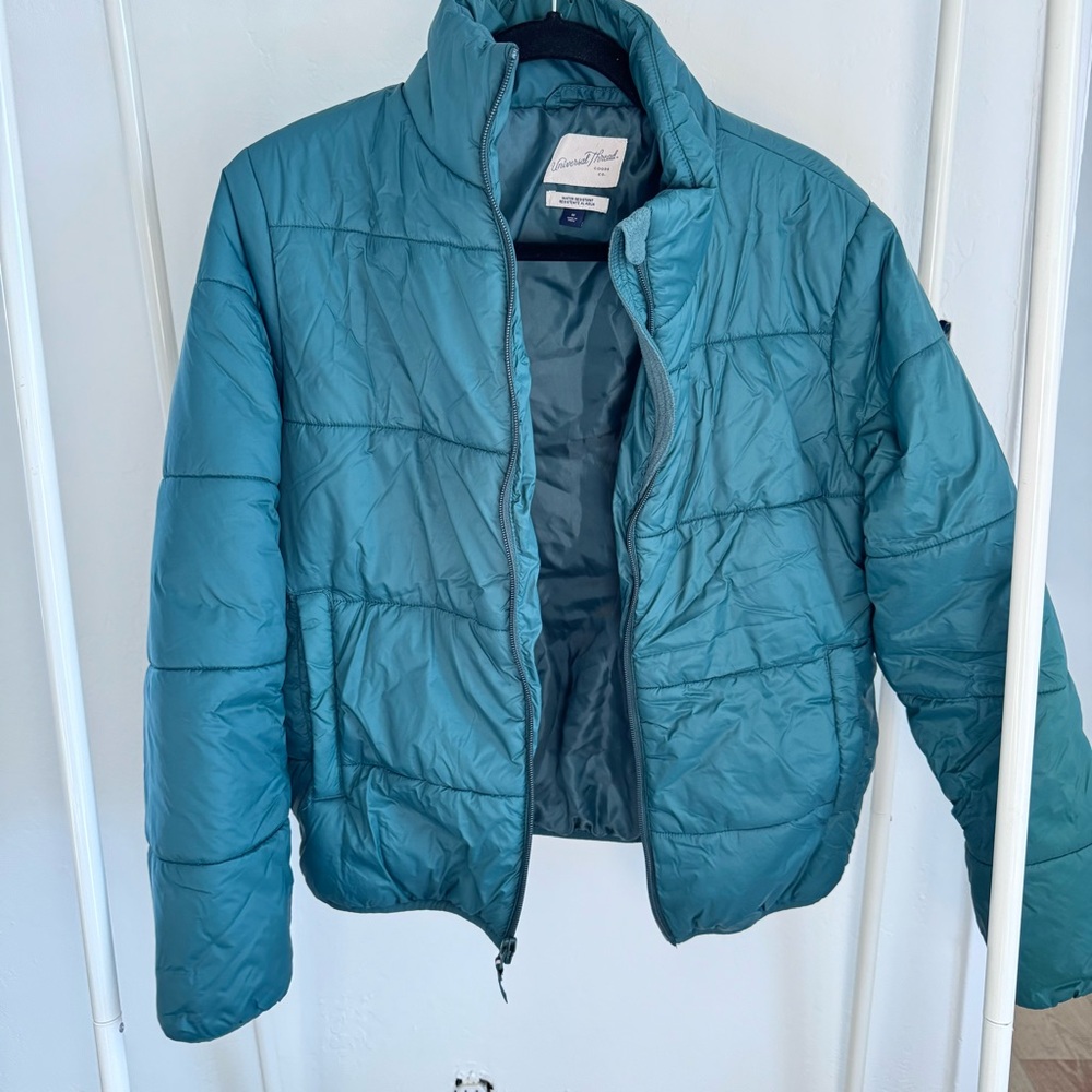 Universal Thread Teal Puffer Jacket - image 1
